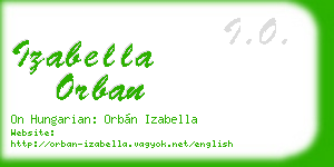 izabella orban business card